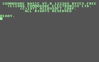 Screenshot for C128 Emulator