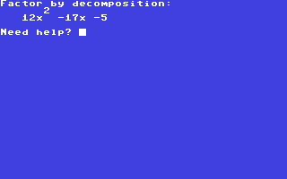 Screenshot for Factoring by Decomposition