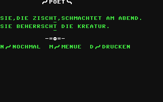 Screenshot for Poet - Ein Lyrik-Generator